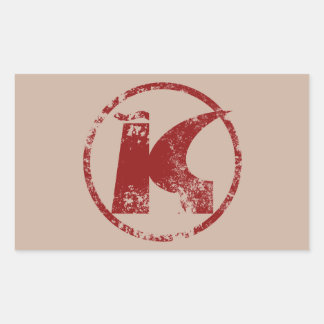 Konsum Rektangulärt Klistermärke