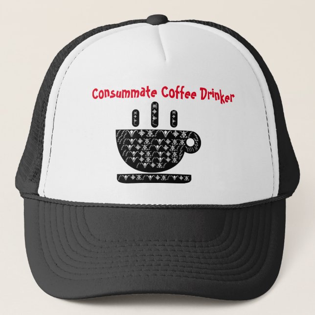 Konsummat kaffedrinker keps (Framsida)