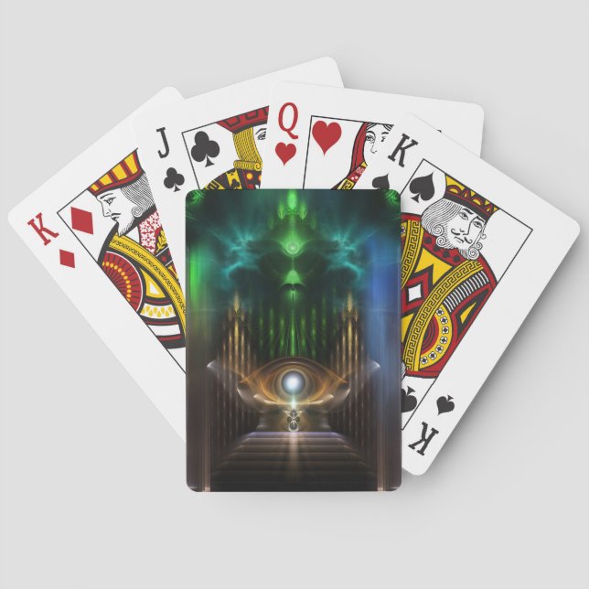 Konsumtion av spelkort för oz Fractal Art (Baksidan)