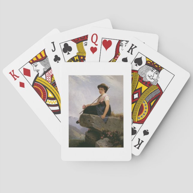 Konsumtion (olja på panel) spelkort (Baksidan)