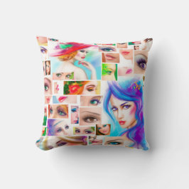 Könsupptagning kollage kudde