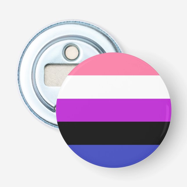 Könsvätskande flagga LGBT flasköppnare (Framsidan)