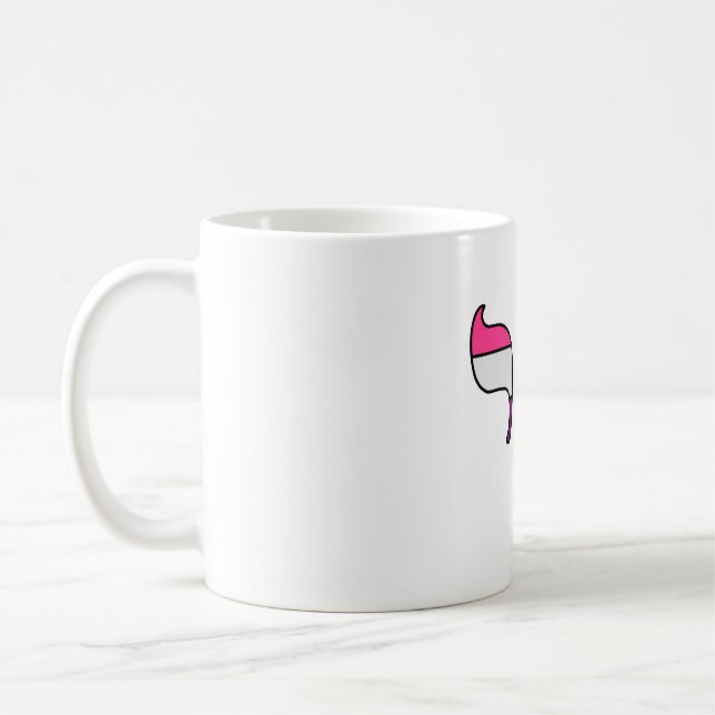 Könsvätskande stolthetsflagga Chai Kaffemugg (Vänster)