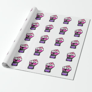 Könsvätske Protests Fist Presentpapper