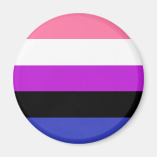 Könsvätskeflagga HBTQ-magnet Magnet