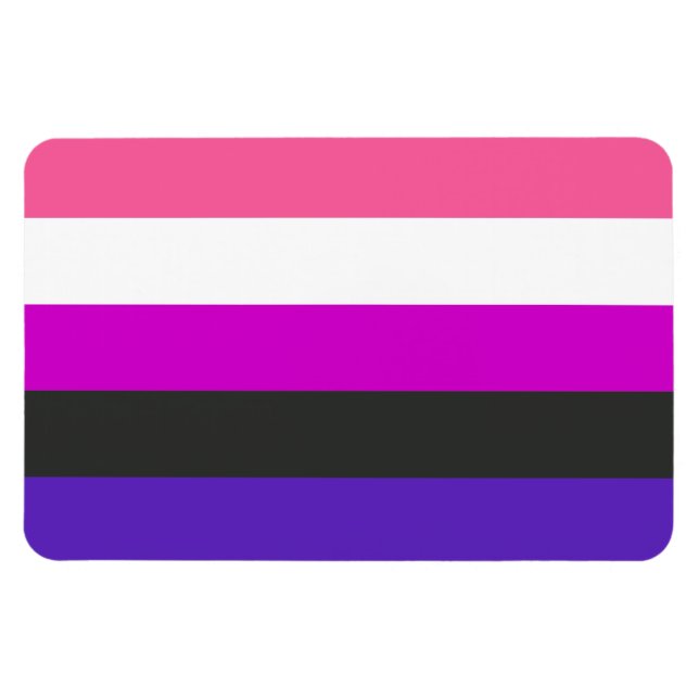 KönsvätskePrideflagga Magnet (Horisontell)