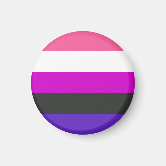 KönsvätskePrideflagga Magnet (Framsidan)