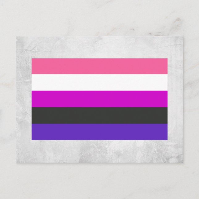 KönsvätskePrideflagga Vykort (Framsida)