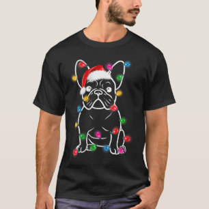 Könsverkande Fransk Bulldog Hund Jullig i Träd T Shirt