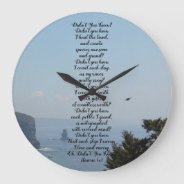 KONT OCH DESIGN WALL CLOCK STOR KLOCKA