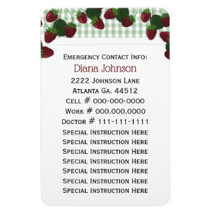 Kontakt för akutet: Babyvvakt Premium Magnet