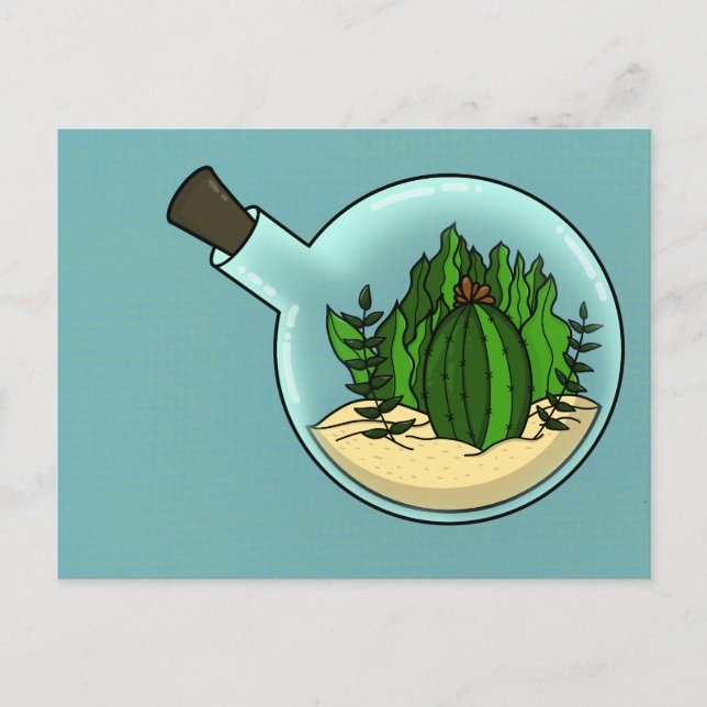 Kontakt i glaset vykort (Framsida)