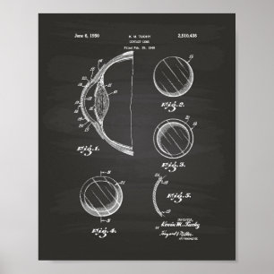 Kontakta Lens 1950 Patent Art Chalkboard Poster