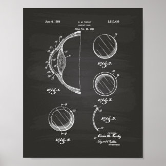 Kontakta Lens 1950 Patent Art Chalkboard Poster