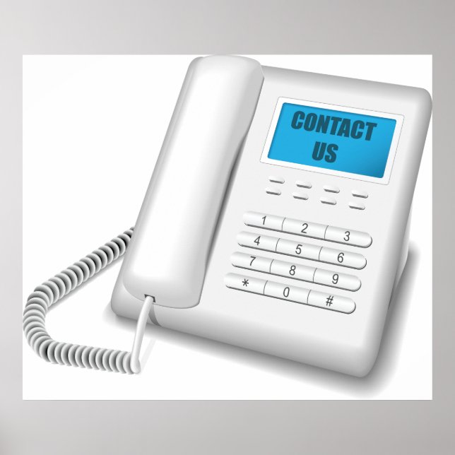 Kontakta oss poster (Framsidan)