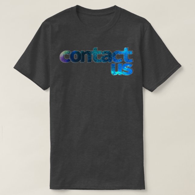 kontakta oss t shirt (Design framsida)