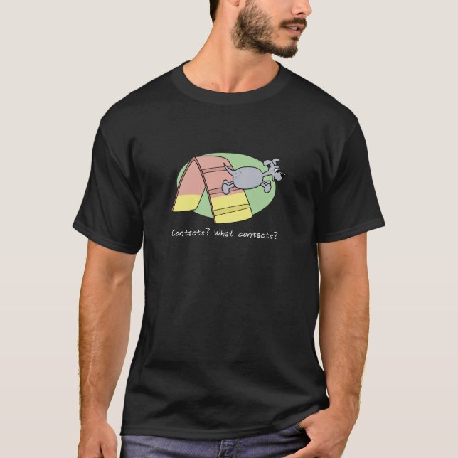 Kontaktar vad? HundAgility Tee Shirt (Framsida)