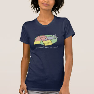 Kontaktar vad? Skjorta för utslagsplats för T-shirt