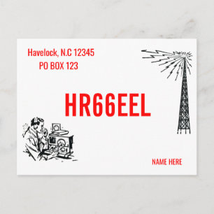 Kontakter med Amateur Ham Radio QSL-kortsoperatöre Vykort