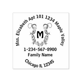 Kontaktinformation för Horseshoe Homestead Stämpel