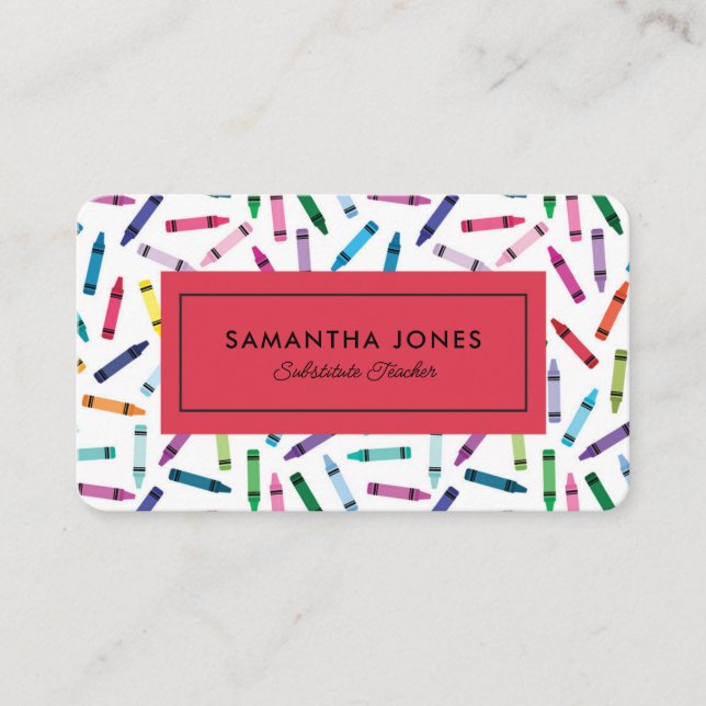 Kontaktinformation för Kritor-substituerade lärare Visitkort (Framsida)