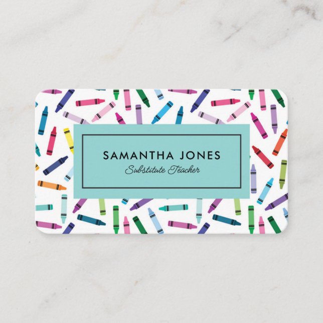 Kontaktinformation för Kritor-substituerade lärare Visitkort (Framsida)