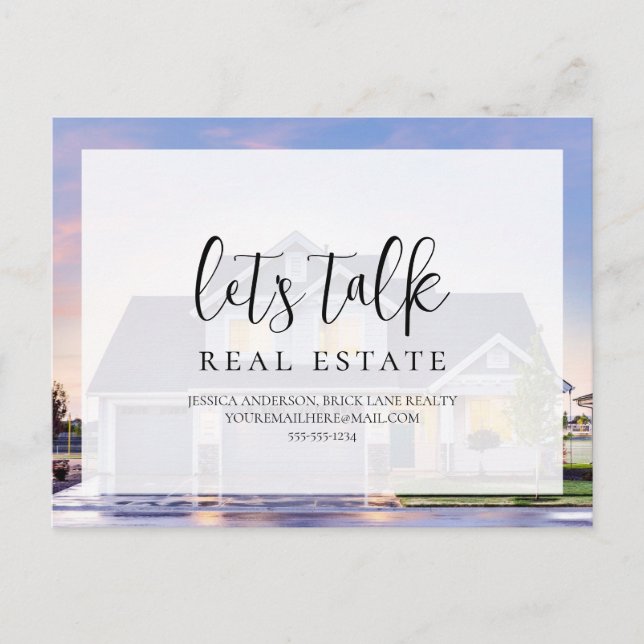 Kontaktinformation för Professionell Realty House  Vykort (Framsida)