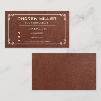 Kontaktinformationskort för grundare av personlig visitkort