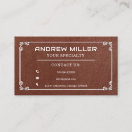 Kontaktinformationskort för grundare av personlig visitkort