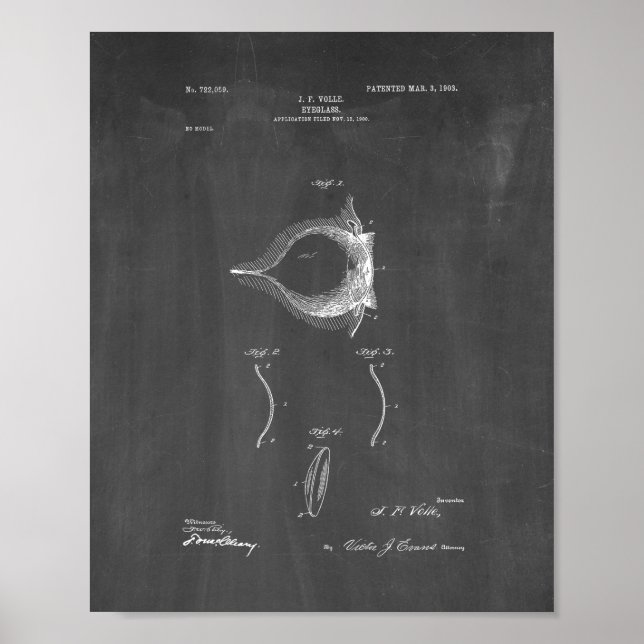 Kontaktlinjelagent - Kalkboard Poster (Framsidan)