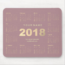 Kontaktnummer för Mauve Rosa Guld Namn Musmatta