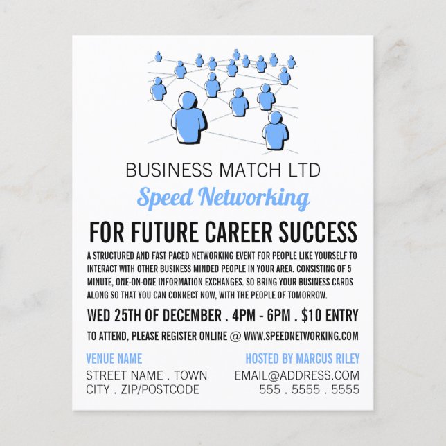 Kontaktpersoner, annonsering om hastighetsbaserade flygblad (Framsidan)