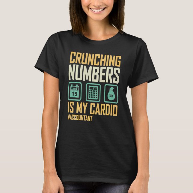Kontantminskningsnummer är mitt cardiokonto t shirt (Framsida)