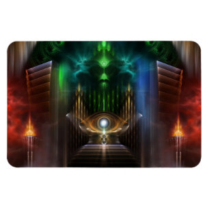 Kontempla oz Fractal Art Flexible Magnet