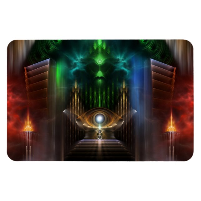 Kontempla oz Fractal Art Flexible Magnet (Horisontell)