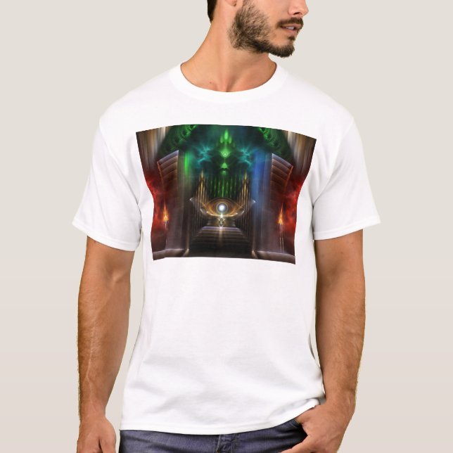 Kontempla oz Fractal Art T Shirt (Framsida)