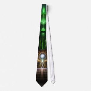 Kontempla Oz Fractal Art Tie Single Mönster Slips