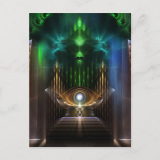 Kontempla oz Fractal Art Vykort