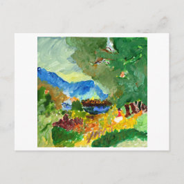 Kontempla vykort för paradisering