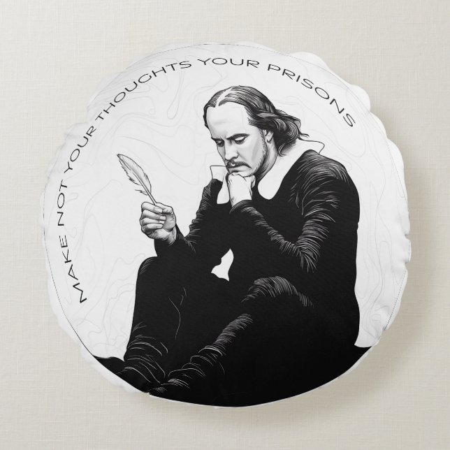 Kontemplativ lösning: Enkelt, Elegant Meditation Rund Kudde (Framsidan)