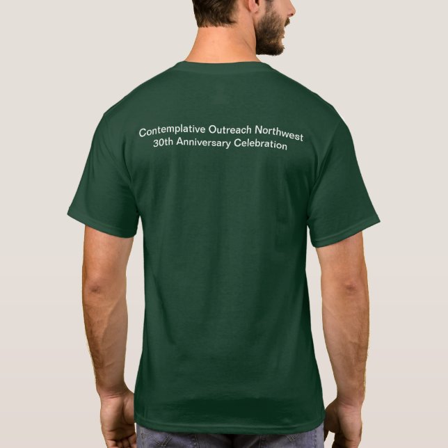 Kontemplativ person överstiger den 30th årsdagen t-shirt (Baksida)