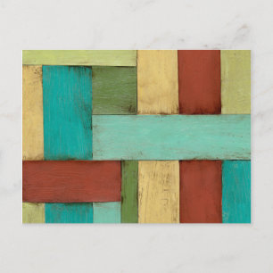 Kontempoary Coastal Multicolor Painting Vykort