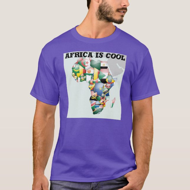 Kontinent Afrika - vacker Afrika för Hej Mamma T-shirt (Framsida)