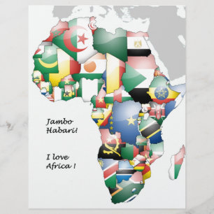 Kontinent Afrika - vacker Mamma, färgstark Afrika