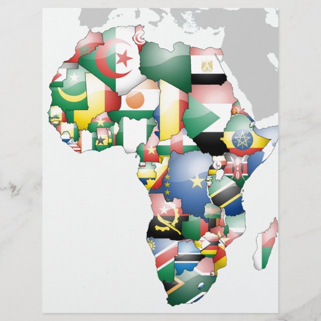 Kontinent Afrika - vacker Mamma, färgstark Afrika (Framsida)