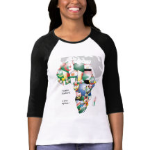 Kontinent Afrika - vacker Mamma, färgstark Afrika