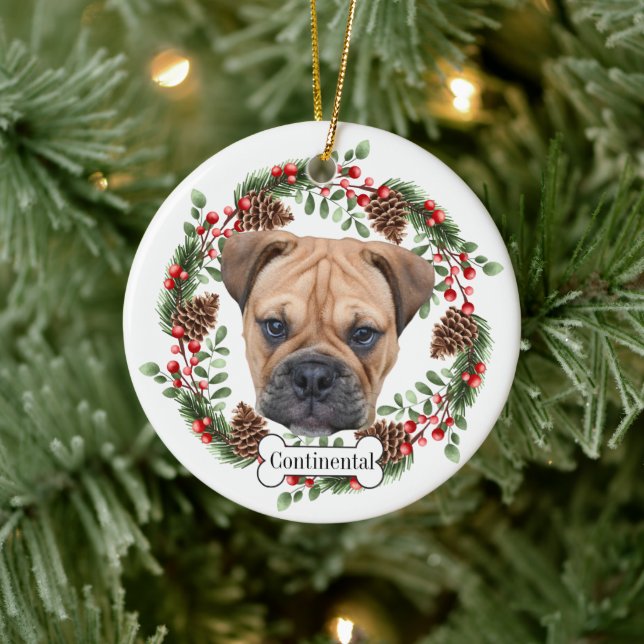 Kontinental bulldog Personlig Pet Ornament (Träd)