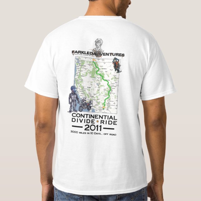 Kontinental Divideritt 2011 T-shirt (Baksida)