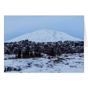 Kontinental tallrikar i island hälsningskort