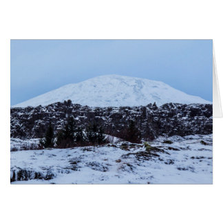 Kontinental tallrikar i island hälsningskort